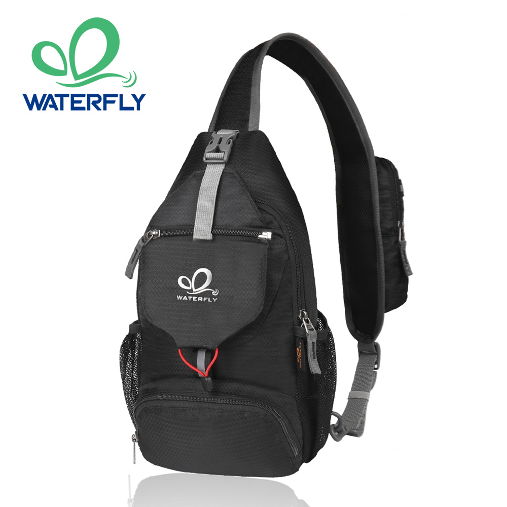 WATERFLY tas dada selempang ke - Sling Backpack Shoulder ulasan dan harga